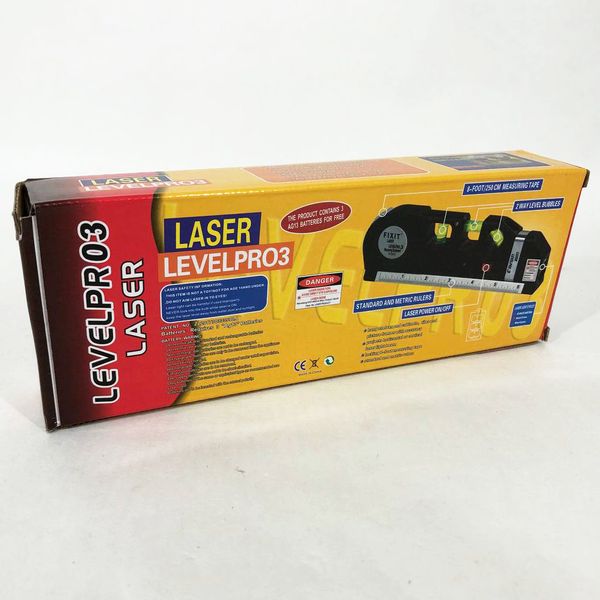 Лазерний рівень Laser Level Pro 3 з вбудованою рулеткою 26850 фото