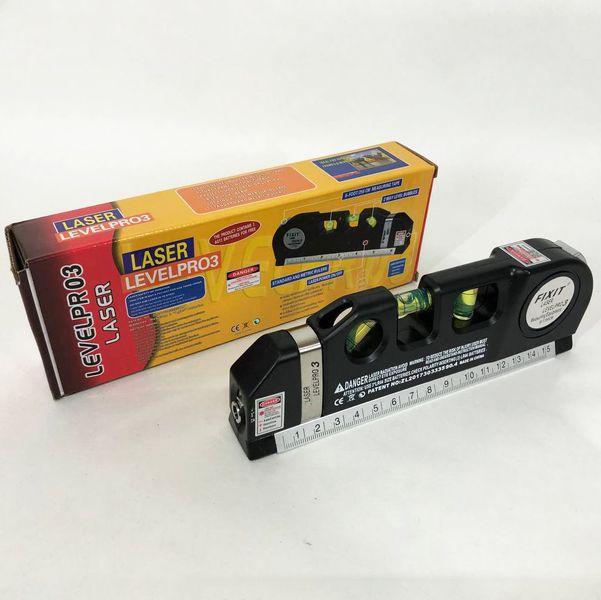 Лазерний рівень Laser Level Pro 3 з вбудованою рулеткою 26850 фото