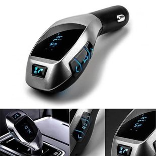 Автомобільний bluetooth fm модулятор X5 ВТ для автомагнітоли, mp3/фм трансмітер з дисплеєм 299302 фото