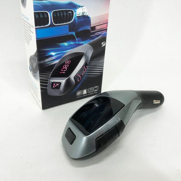 Автомобільний bluetooth fm модулятор X5 ВТ для автомагнітоли, mp3/фм трансмітер з дисплеєм 299302 фото