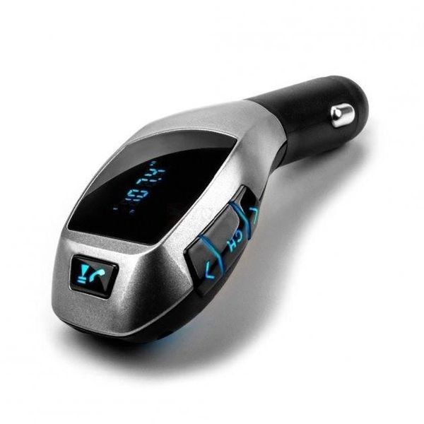 Автомобільний bluetooth fm модулятор X5 ВТ для автомагнітоли, mp3/фм трансмітер з дисплеєм 299302 фото