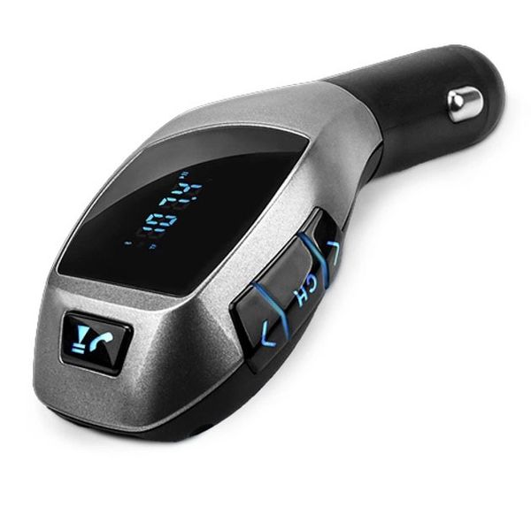 Автомобільний bluetooth fm модулятор X5 ВТ для автомагнітоли, mp3/фм трансмітер з дисплеєм 299302 фото