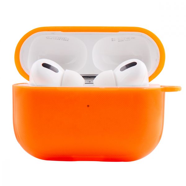 Чохол для AirPods Pro силіконовий яскраво-помаранчевий 27225 фото