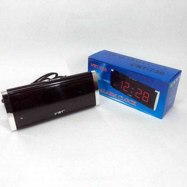 Електронний Годинник VST 730 green, цифровий настільний мережевий годинник, led alarm clock VST-730, з будильником 12060 фото