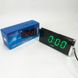 Електронний Годинник VST 730 green, цифровий настільний мережевий годинник, led alarm clock VST-730, з будильником 12060 фото 9