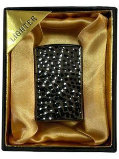 Чорна газова запальничка Lighter 1927 &mdash; класичний глянець, коробка в подарунок фото