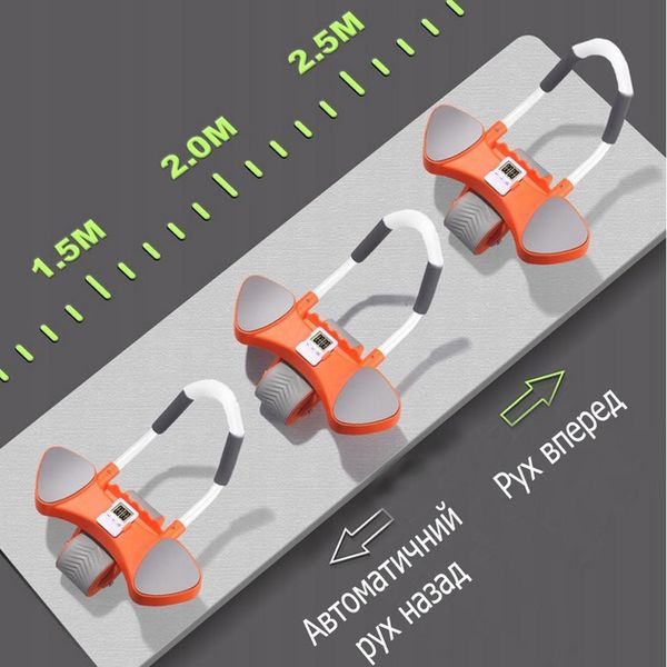 Автоматичний тренажер для живота, коліщатко для живота з подушечкою для пуш-апу 466421 фото