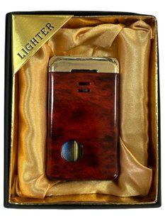 Турбо-запальничка Lighter 825 у коричневому корпусі &mdash; два режими полумʼя фото