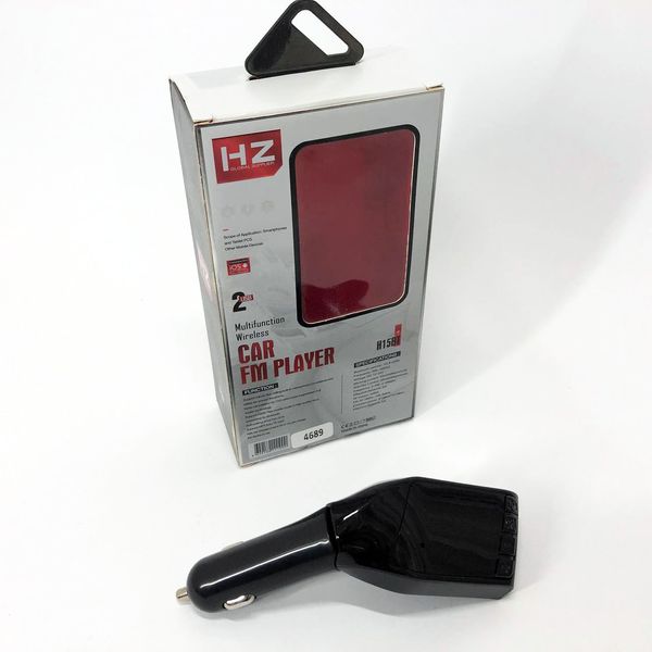 Автомобільний FM трансмітер модулятор H15 Bluetooth MP3, FM модулятор usb. Колір: чорний 315169 фото