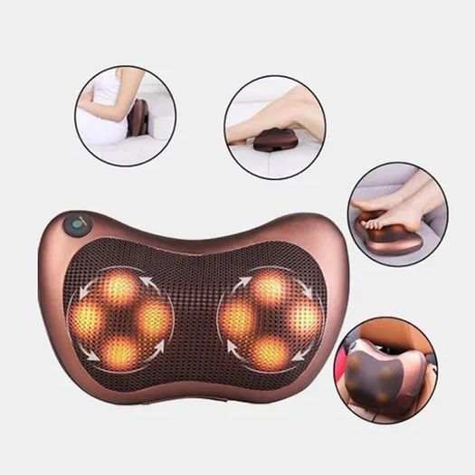 Масажна подушка Car and Home Massage Pillow, масажер для шиї автомобільний 3325 фото