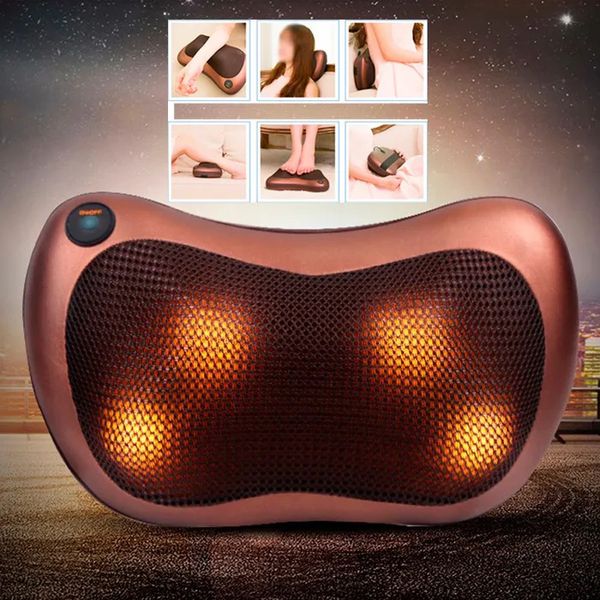 Масажна подушка Car and Home Massage Pillow, масажер для шиї автомобільний 3325 фото