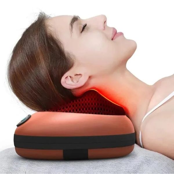 Масажна подушка Car and Home Massage Pillow, масажер для шиї автомобільний 3325 фото