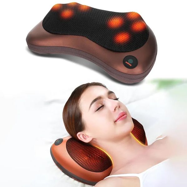 Масажна подушка Car and Home Massage Pillow, масажер для шиї автомобільний 3325 фото