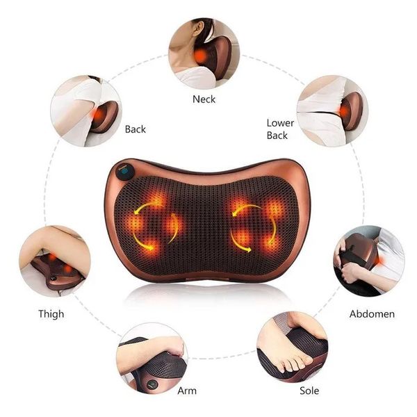 Масажна подушка Car and Home Massage Pillow, масажер для шиї автомобільний 3325 фото