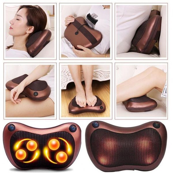 Масажна подушка Car and Home Massage Pillow, масажер для шиї автомобільний 3325 фото