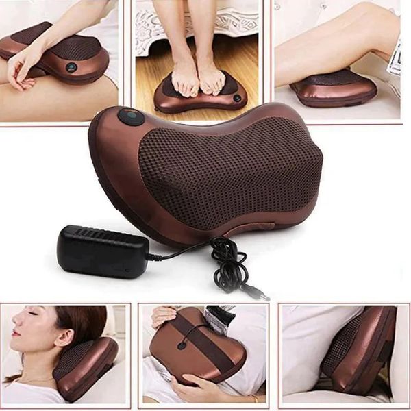 Масажна подушка Car and Home Massage Pillow, масажер для шиї автомобільний 3325 фото