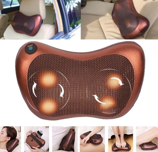 Масажна подушка Car and Home Massage Pillow, масажер для шиї автомобільний 3325 фото