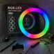 Кільцева світлодіодна лампа RGB LED RING MJ26 26 см з утримувачем телефону, кільцева лампа велика 56204 фото 6