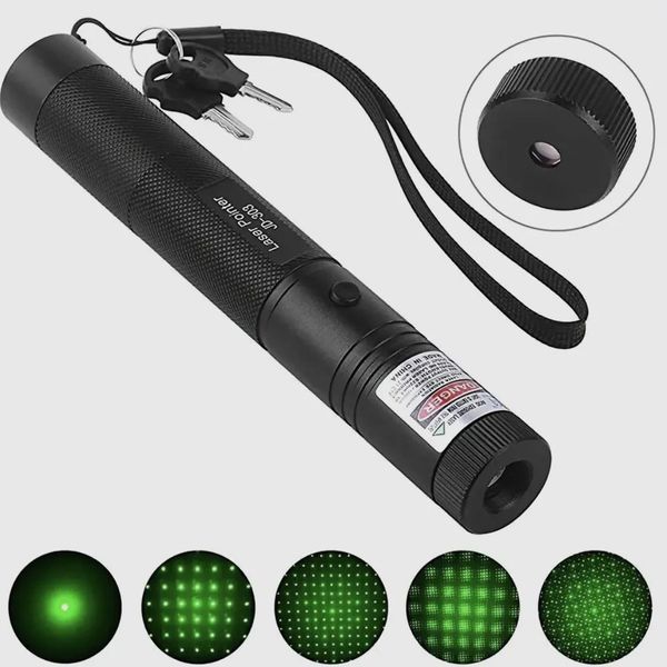 Лазерна указка Green Laser Pointer JD-303, Лазери із зеленим променем лазера, Лазерна указка брелок 8759 фото